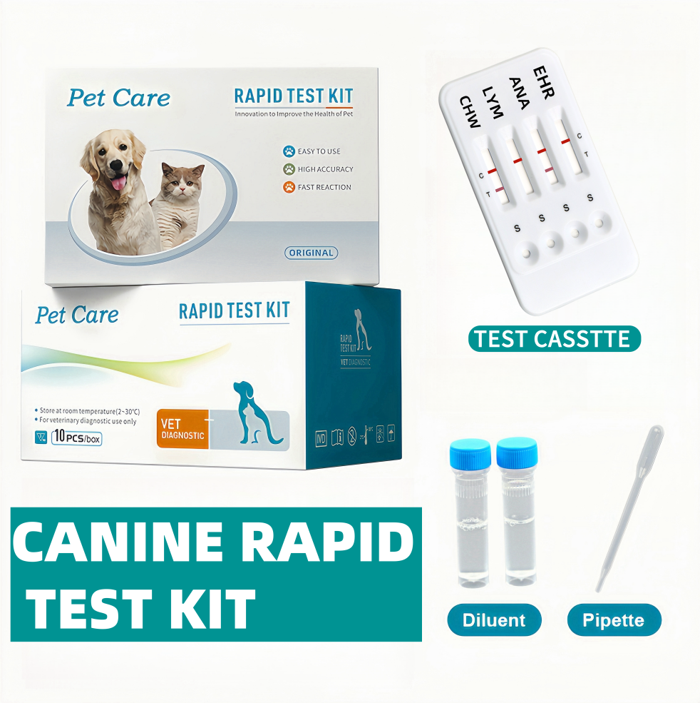 BABESIA + Lyme + Anaplasma + Ehrlichia Test for Dogs – TBD-4 At-Home Testing Kit