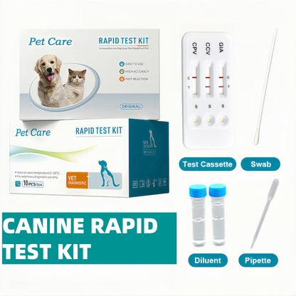CPV+CCV+GIARDIA Test for Dogs – Canine PARVO + CORONAVIRUS + GIA Combo Test Kit