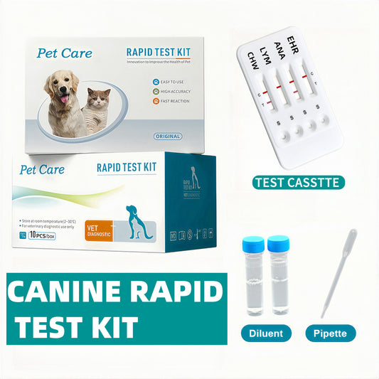 Heartworm + Lyme + Anaplasma + Ehrlichia Test for Dogs – TBD-4 At-Home Testing Kit