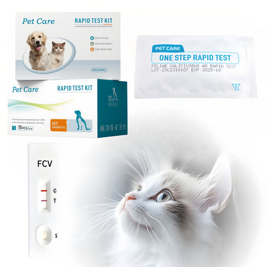 Calici Test for Cats – Feline CALICIVIRUS Rapid At-Home Test Kit (FCV)