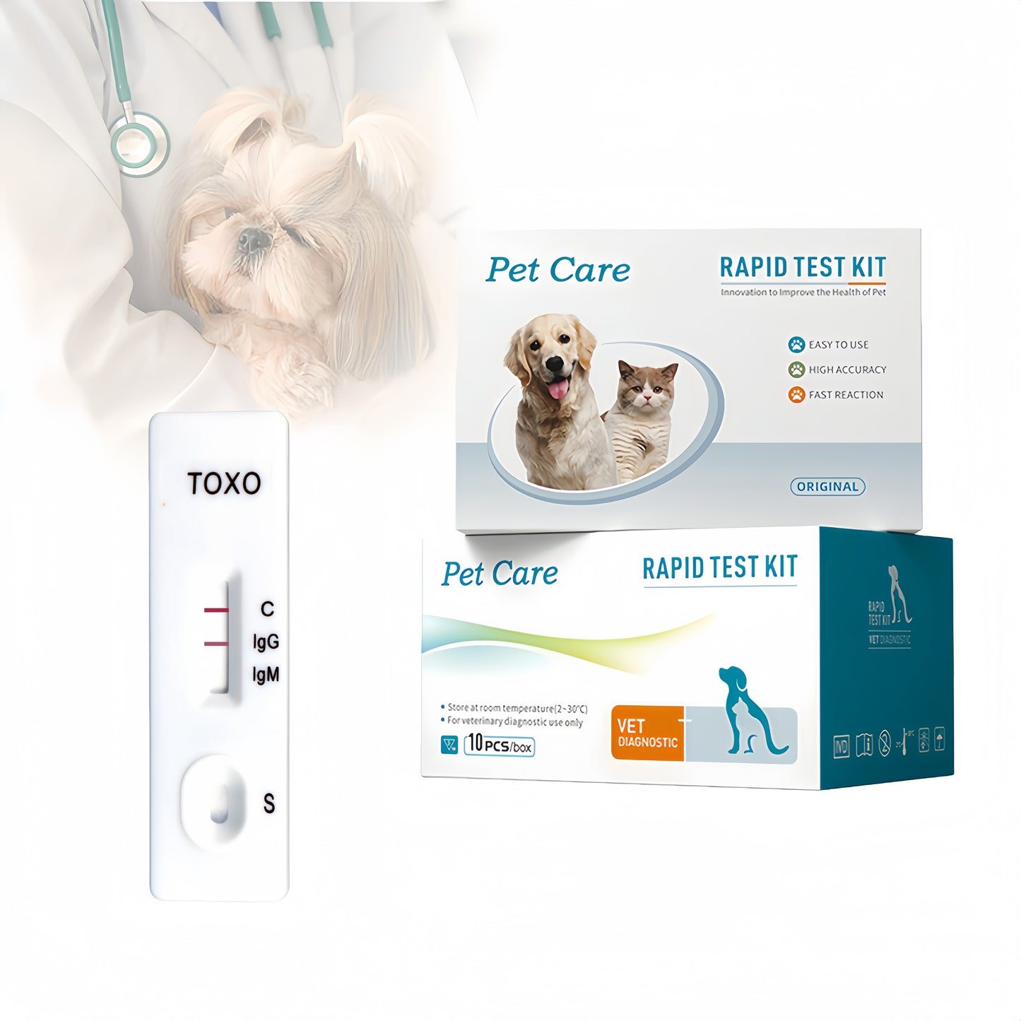 TOXOPLASMOSIS Test for Cats & Dogs – Toxoplalsma Gondii Rapid Home Testing Kit